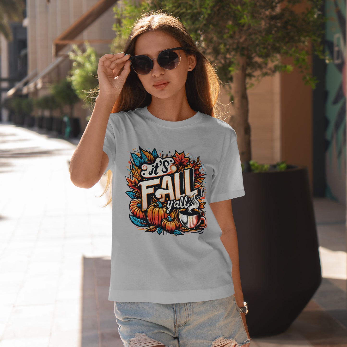It’s Fall Y’all T-Shirt - Pumpkin Spice Autumn Coffee Lover Tee