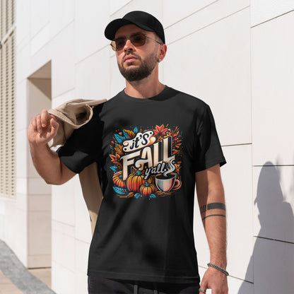 It’s Fall Y’all T-Shirt - Pumpkin Spice Autumn Coffee Lover Tee