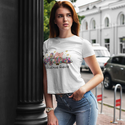 Christ the Savior Is Born T-Shirt - Pastel Nativity Cross Christmas Tee