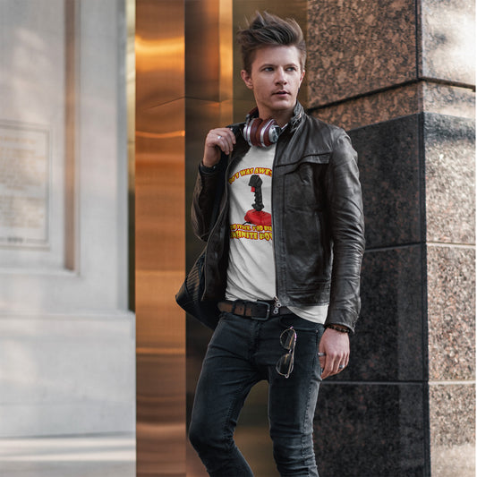 One Stick Two Buttons Infinite Power T-Shirt - Retro Joystick Gamer Tee
