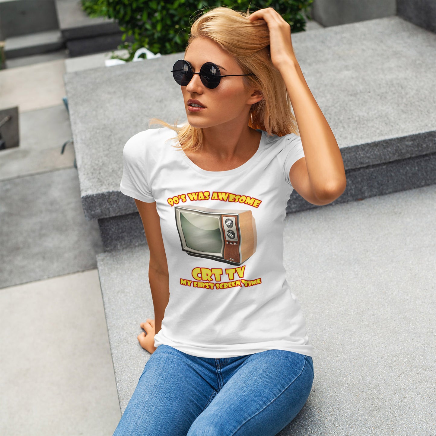 My First Screen Time T-Shirt - Retro CRT TV 90s Tee