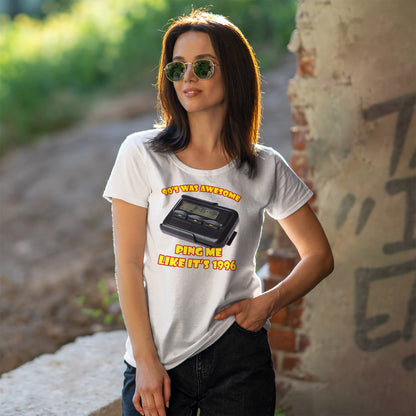 Ping Me Like It's 1996 T-Shirt - Retro Pager Tee