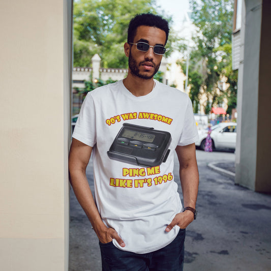 Ping Me Like It's 1996 T-Shirt - Retro Pager Tee