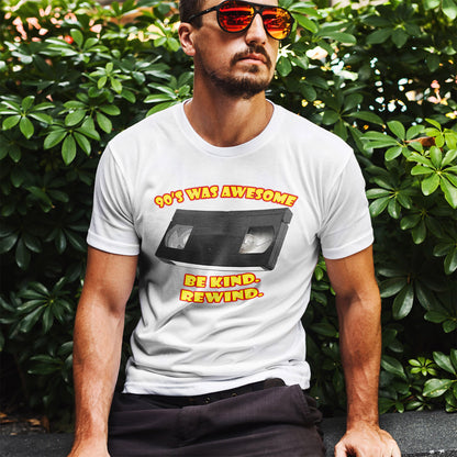Be Kind Rewind T-Shirt - Retro VHS 90s Tee