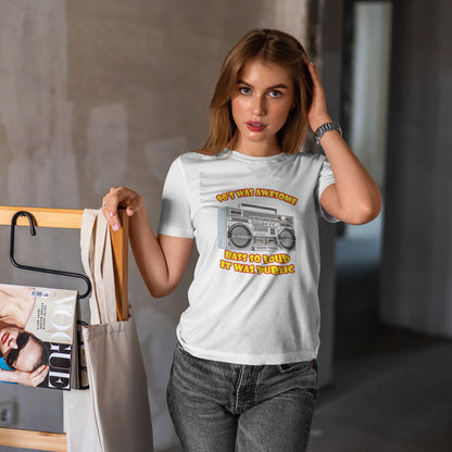 Bass So Loud It Was Public T-Shirt - Retro Boombox 90s Tee