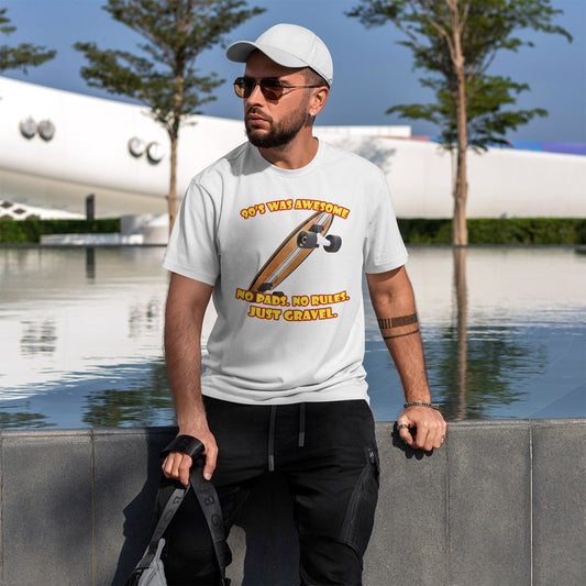 No Pads No Rules Skateboarding T-Shirt - 90s Gravel Tee