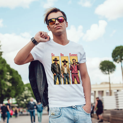 The Bad, The Good, The Handsome - Funny Western Parody T-Shirt