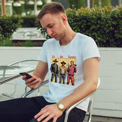 The Bad, The Good, The Handsome - Funny Western Parody T-Shirt