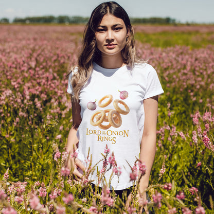 Lord of the Onion Rings - Funny Food & Fantasy Parody T-Shirt