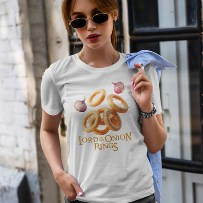 Lord of the Onion Rings - Funny Food & Fantasy Parody T-Shirt