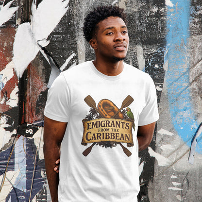 Emigrants from the Caribbean - Funny Pirate-Style Tropical Escape T-Shirt