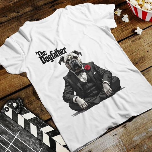 The Dogfather - Funny Mafia Dog Parody T-Shirt for Dog Lovers & Movie Fans