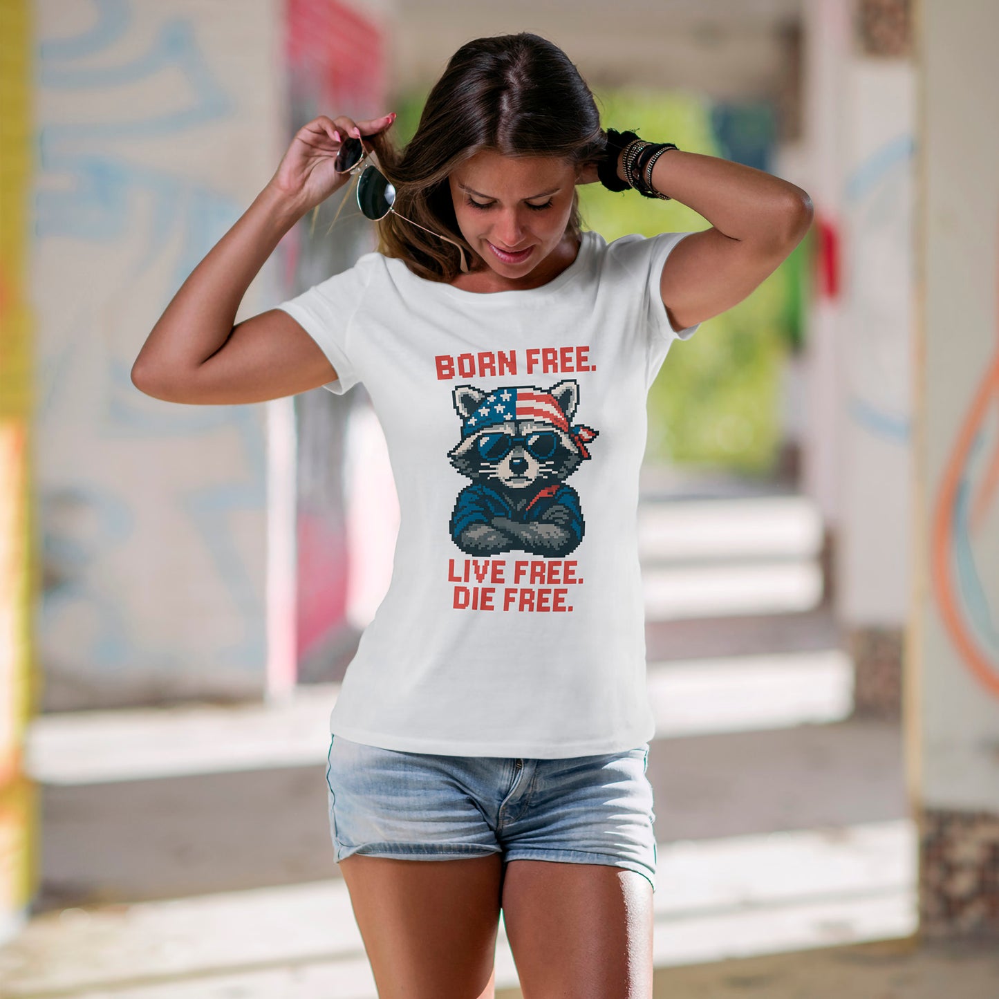 Born Live Die Free T-Shirt - Patriotic Liberty USA Pride Tee