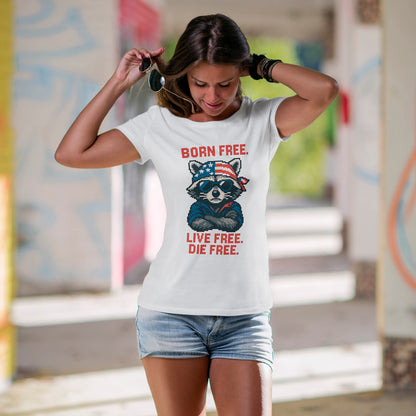 Born Live Die Free T-Shirt - Patriotic Liberty USA Pride Tee