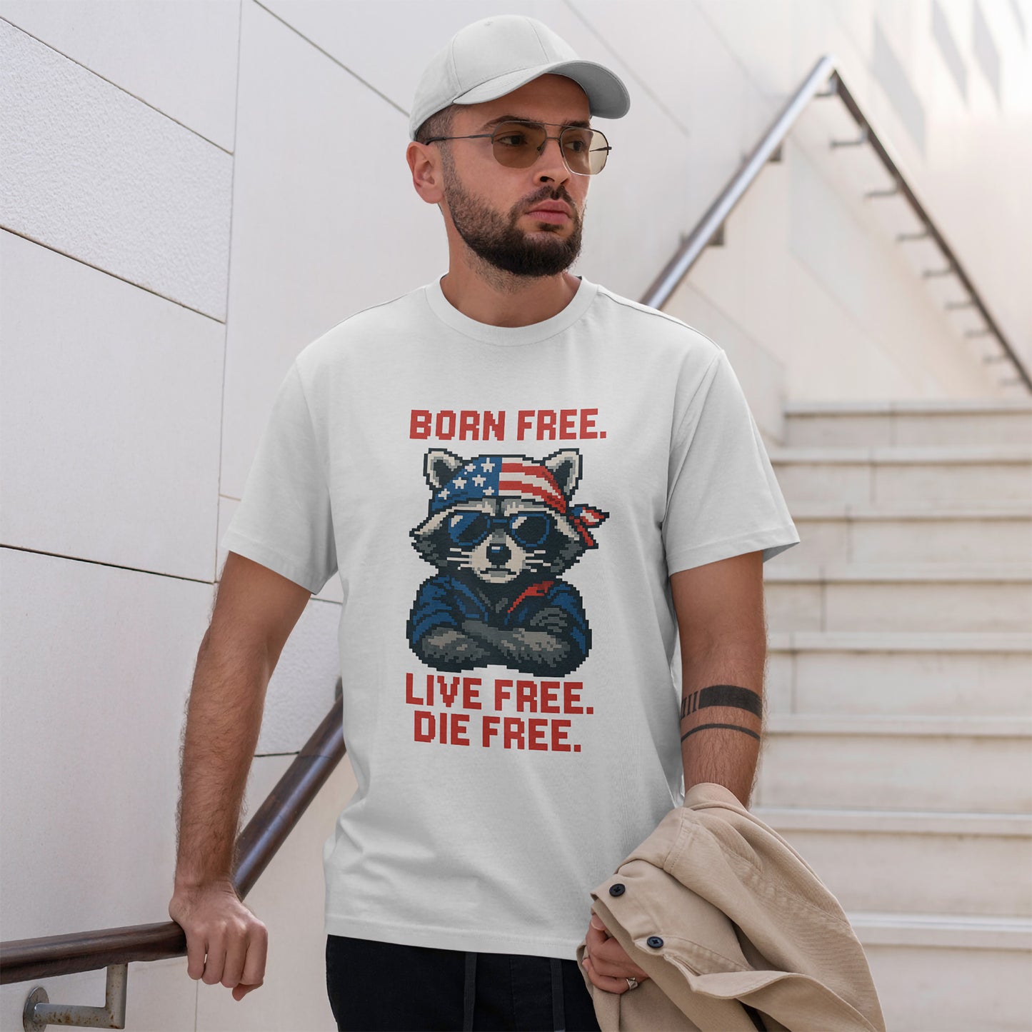 Born Live Die Free T-Shirt - Patriotic Liberty USA Pride Tee