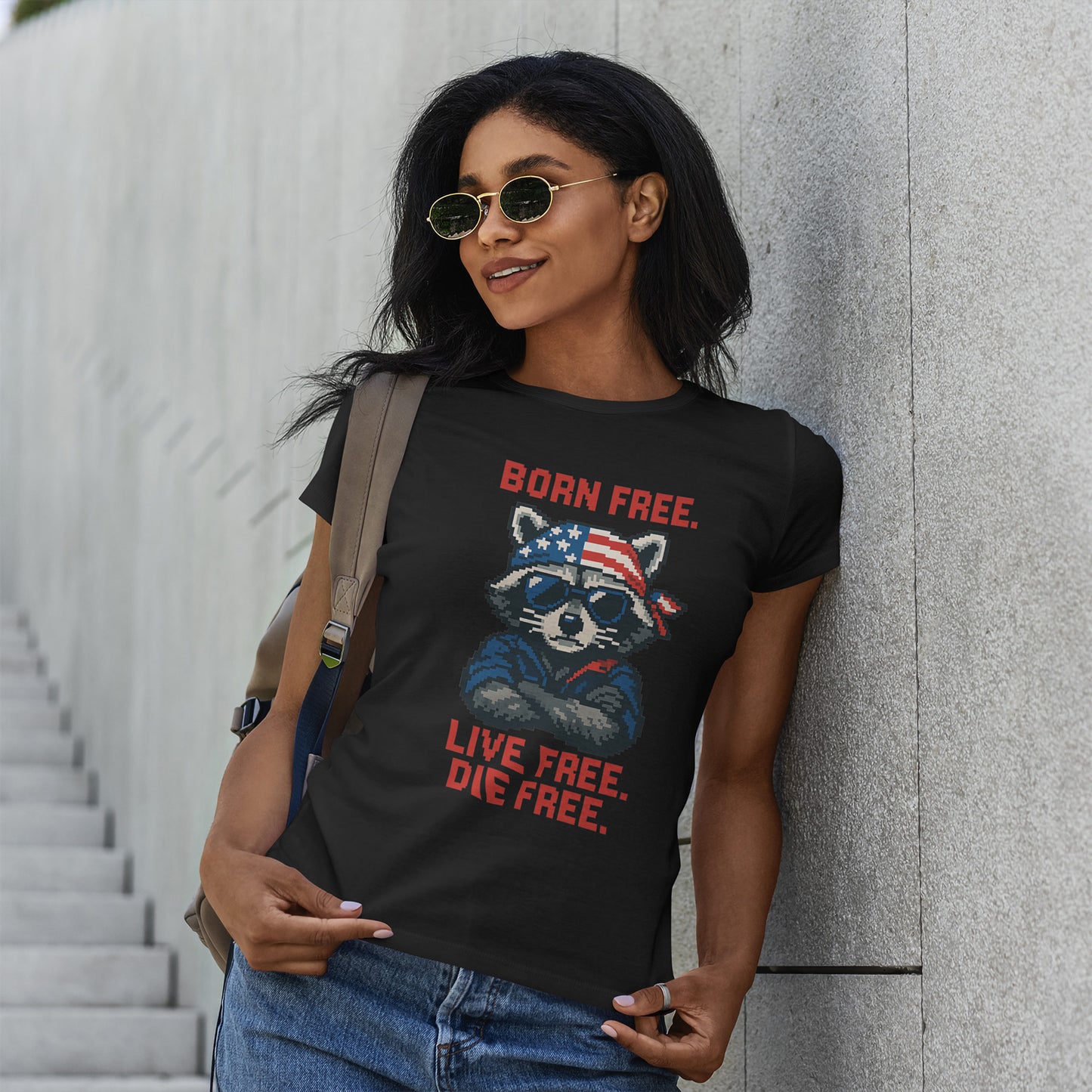 Born Live Die Free T-Shirt - Patriotic Liberty USA Pride Tee