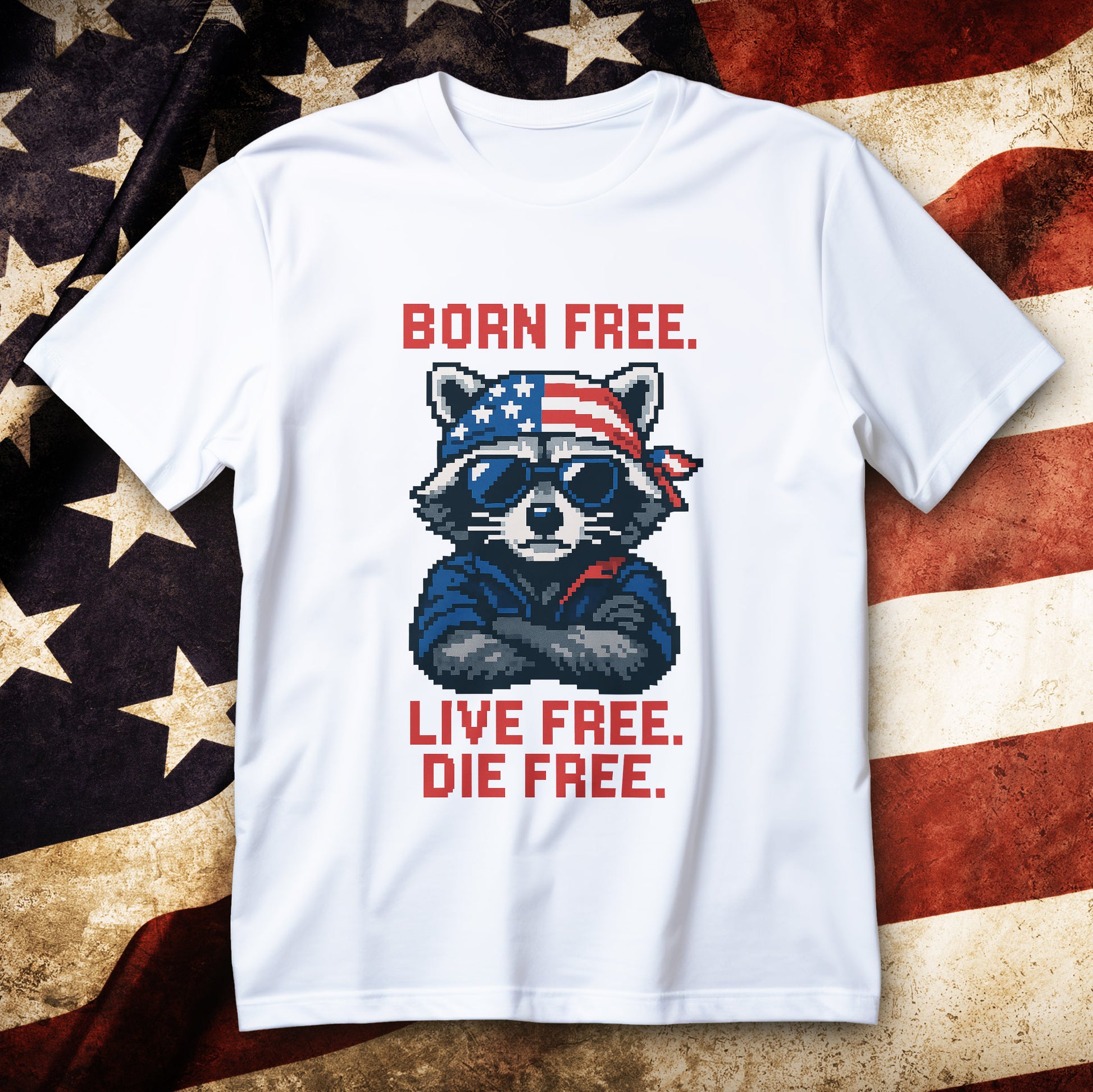 born live die free t-shirt, patriotic liberty usa pride tee for veterans