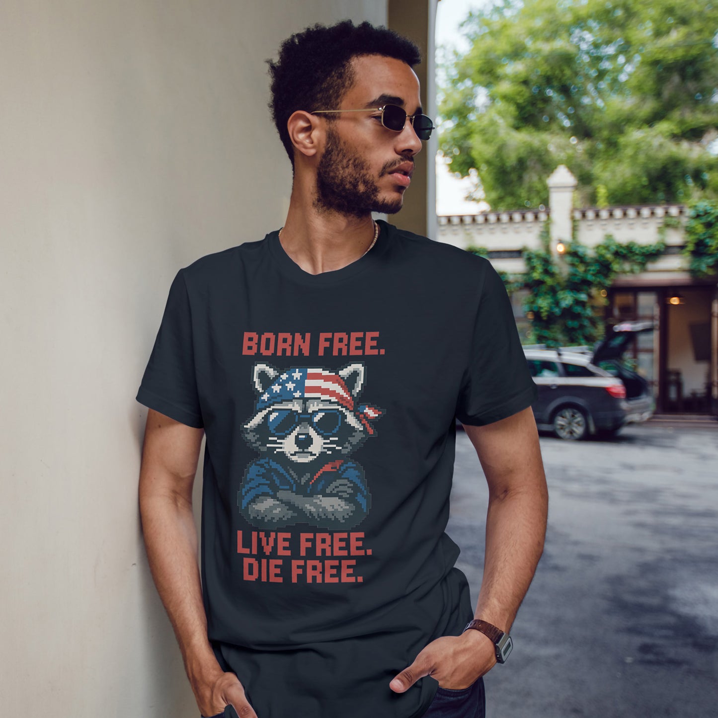 Born Live Die Free T-Shirt - Patriotic Liberty USA Pride Tee