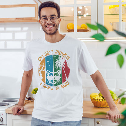 I’m Not Single I Have a Cat Shirt - Retro Funny Cat Tee
