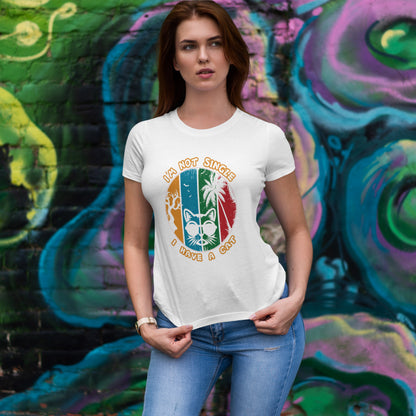 I’m Not Single I Have a Cat Shirt - Retro Funny Cat Tee