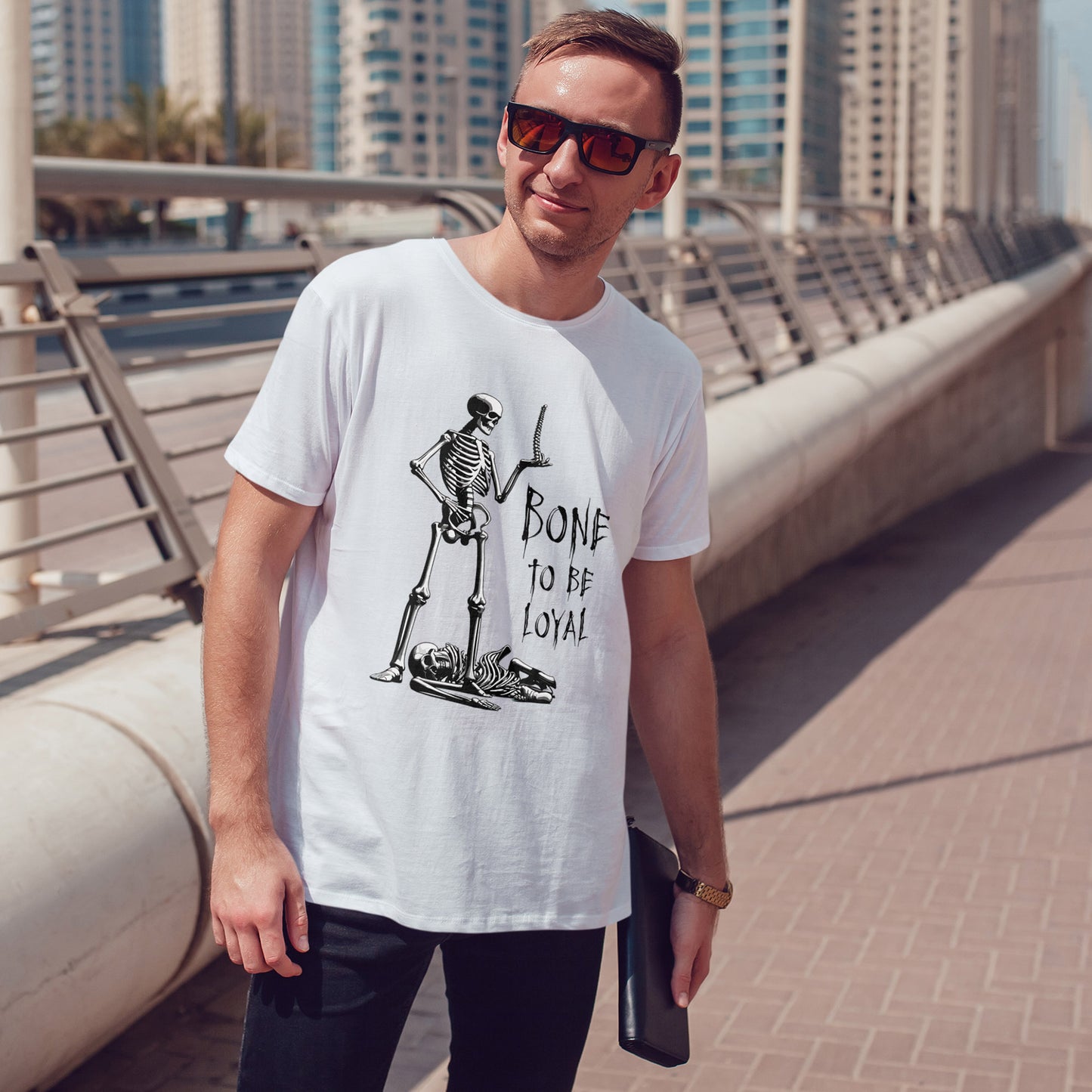 Skeleton Spine Pun T-Shirt - Funny Dark Humor Anatomy Tee