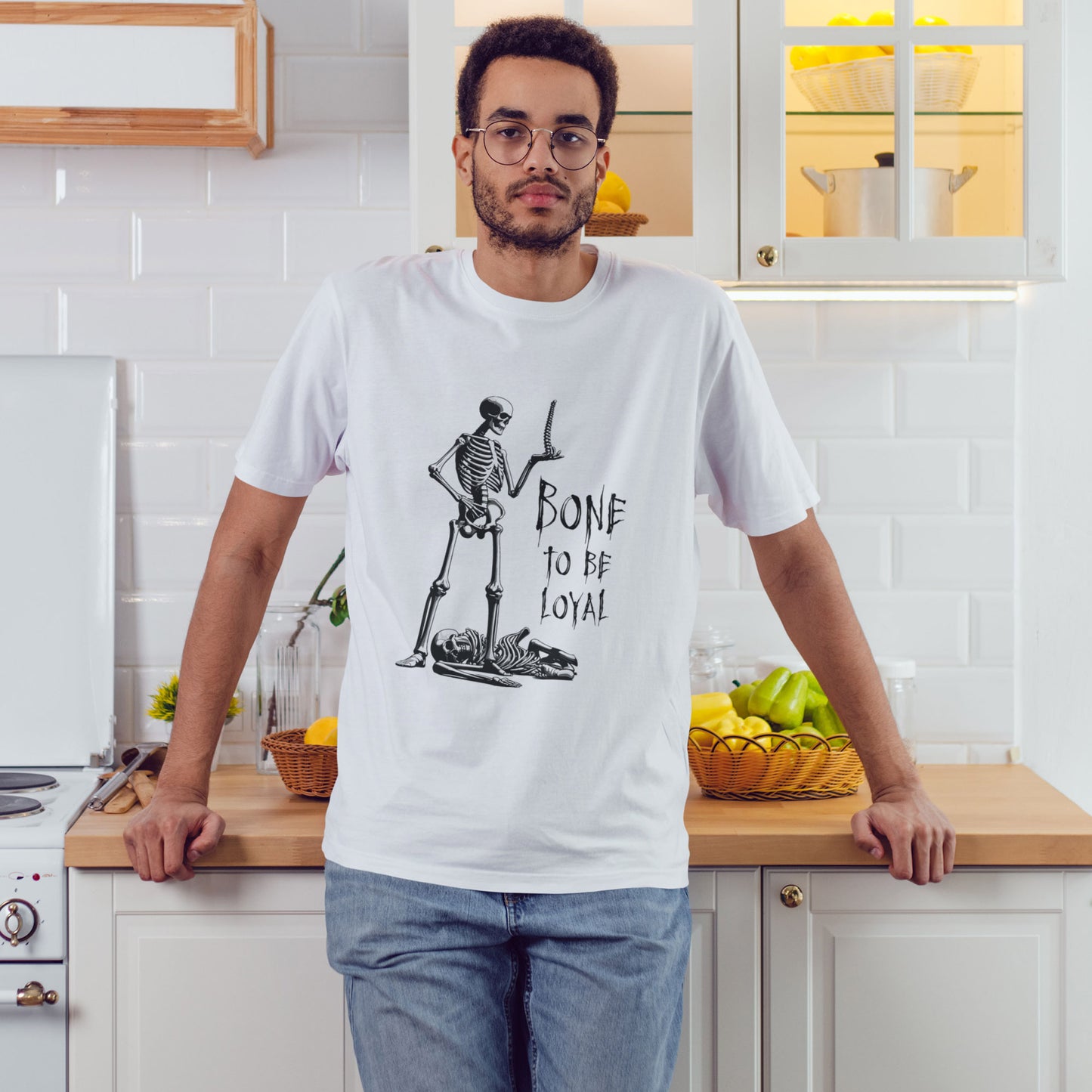 Skeleton Spine Pun T-Shirt - Funny Dark Humor Anatomy Tee
