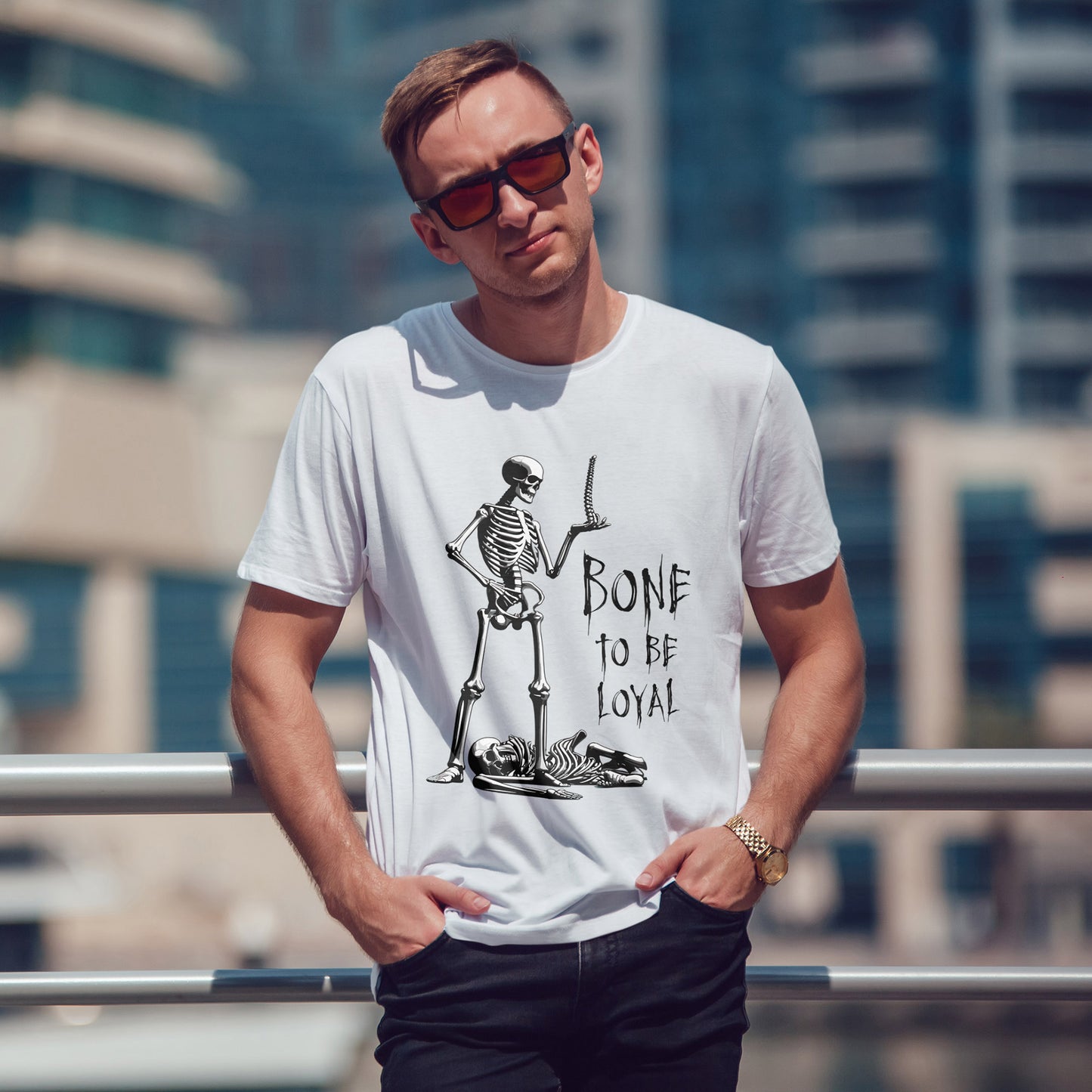 Skeleton Spine Pun T-Shirt - Funny Dark Humor Anatomy Tee