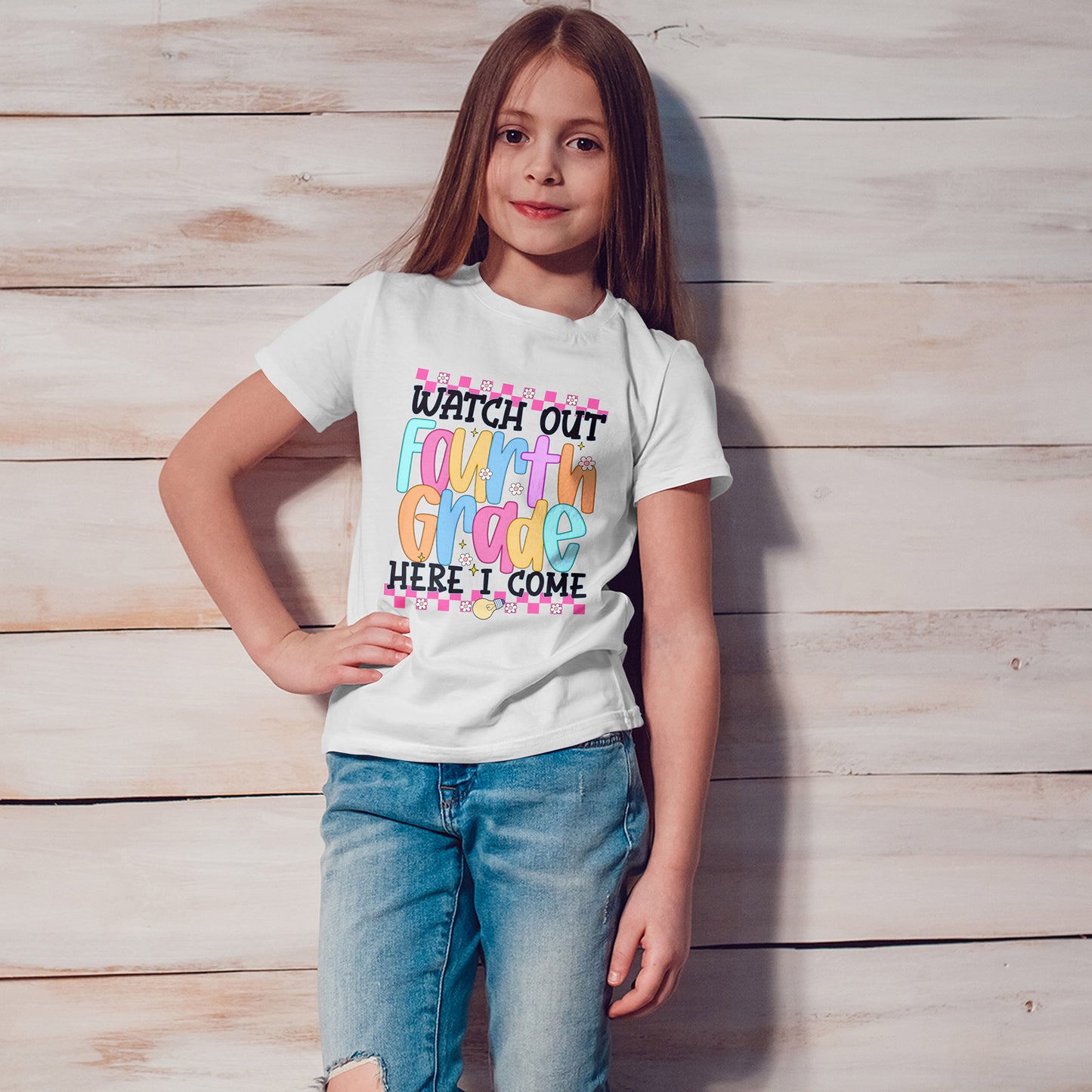 Watch Out Fourth Grade Shirt - Funny Kids Back to School Tee, Heavy Cotton 4th Grade Shirt, First Day of School Outfit
