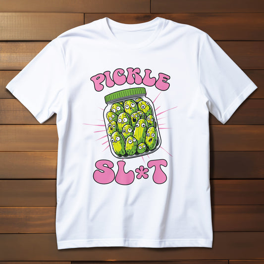 Pickle Lover Funny Shirt - Spicy Pickle Jar Graphic Tee for Women, Sarcastic Adult Humor Gift, Foodie Party T-Shirt
