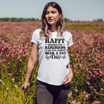 Cattitude Cat T-Shirt - Minimalist Sassy Line Art Tee