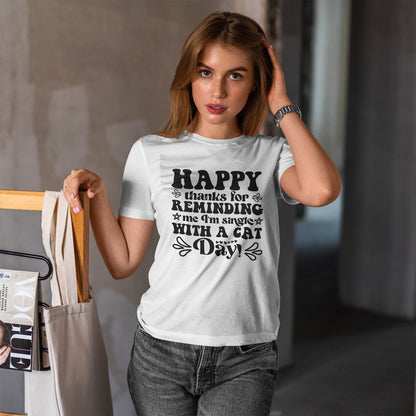 Cattitude Cat T-Shirt - Minimalist Sassy Line Art Tee
