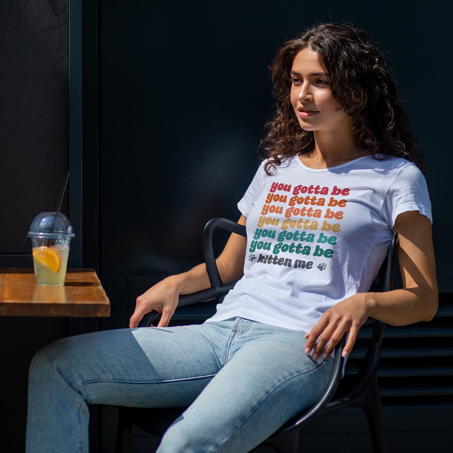 You Gotta Be Kitten Me T-Shirt - Funny Retro Cat Pun Tee