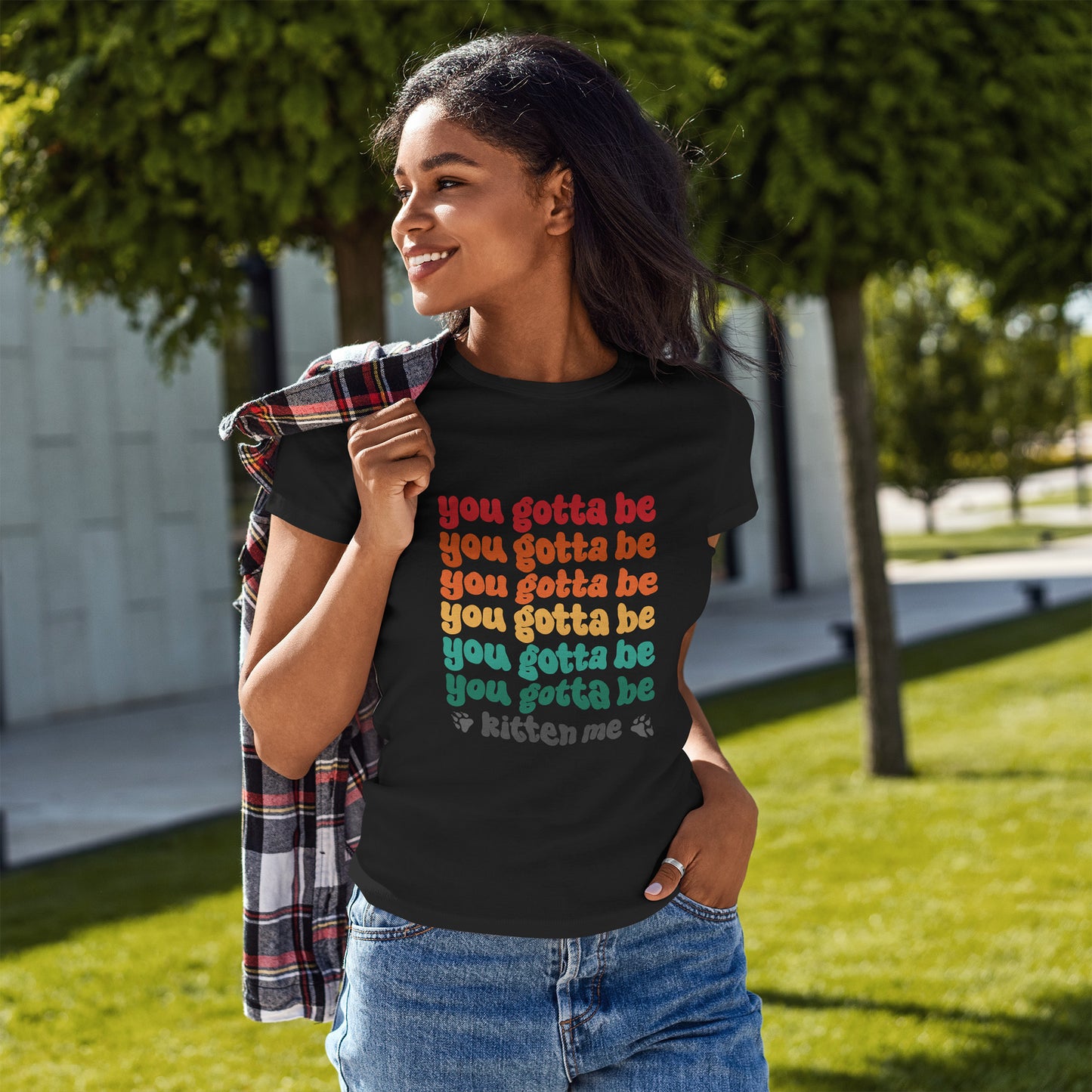 You Gotta Be Kitten Me T-Shirt - Funny Retro Cat Pun Tee