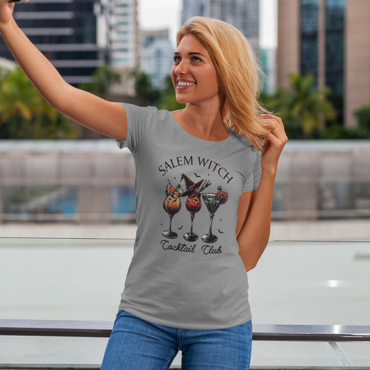 Salem Witch Cocktail Club T-Shirt - Halloween Bar Crawl Tee