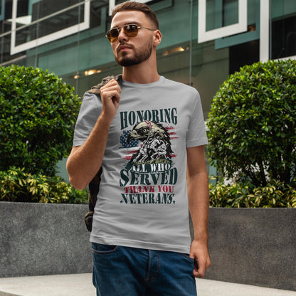 Thank You Veterans T-Shirt - Eagle, Flag & Iwo Jima Tribute Tee