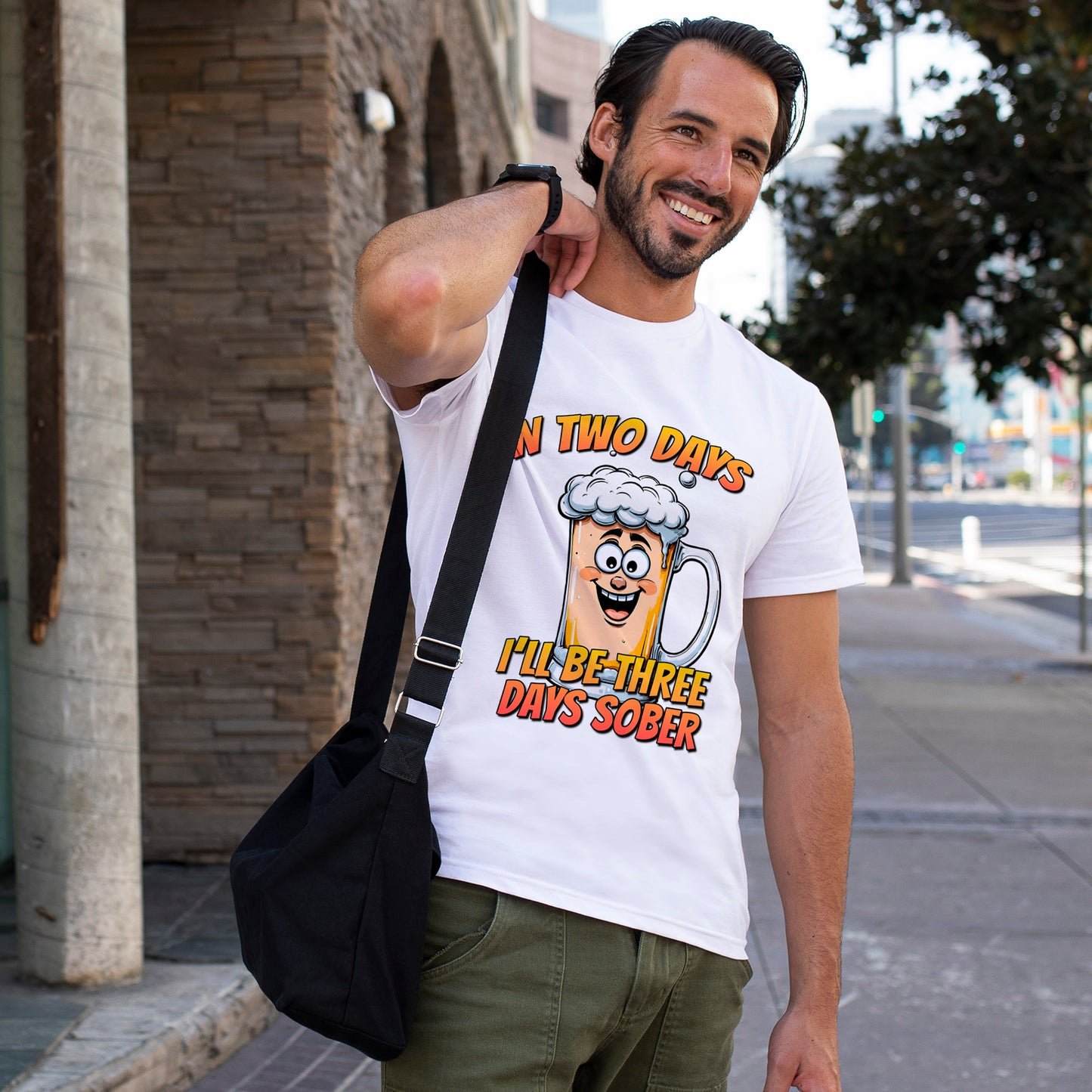 In Two Days Three Days Sober T-Shirt - Funny Beer Tee