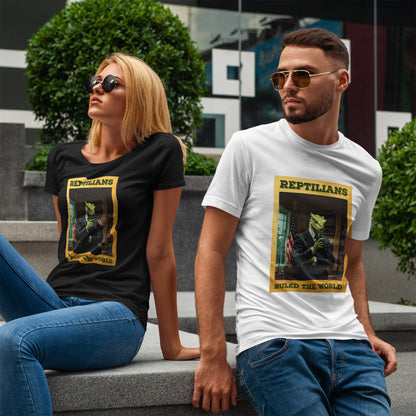Reptilians Ruled the World Shirt - Reptilian Meme Satire Tee
