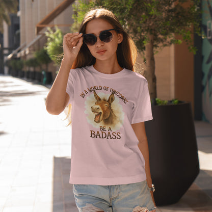 Badass Donkey T-Shirt - In a World of Unicorns