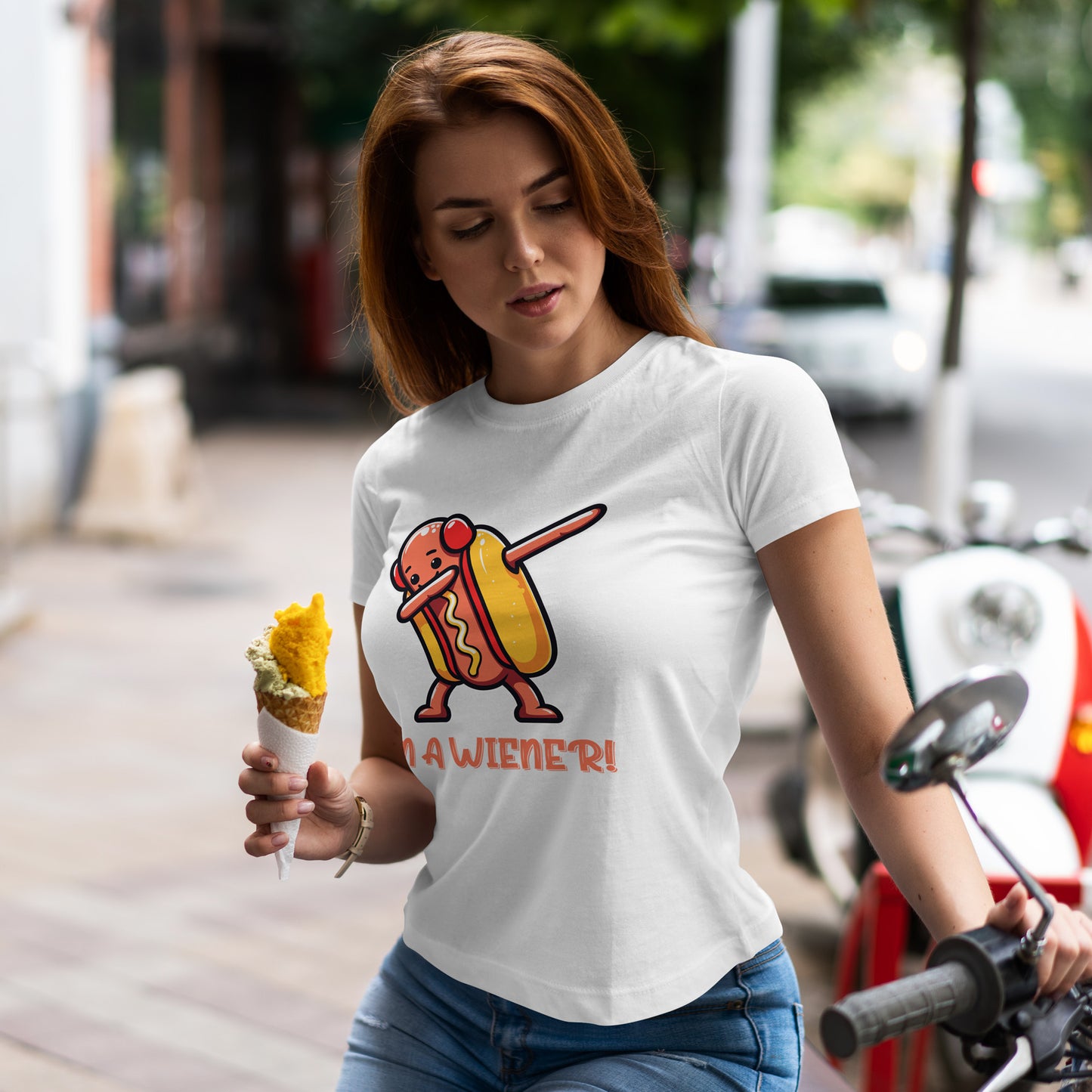 I'm a Wiener Hot Dog T-Shirt - Funny BBQ Pun Kawaii Tee