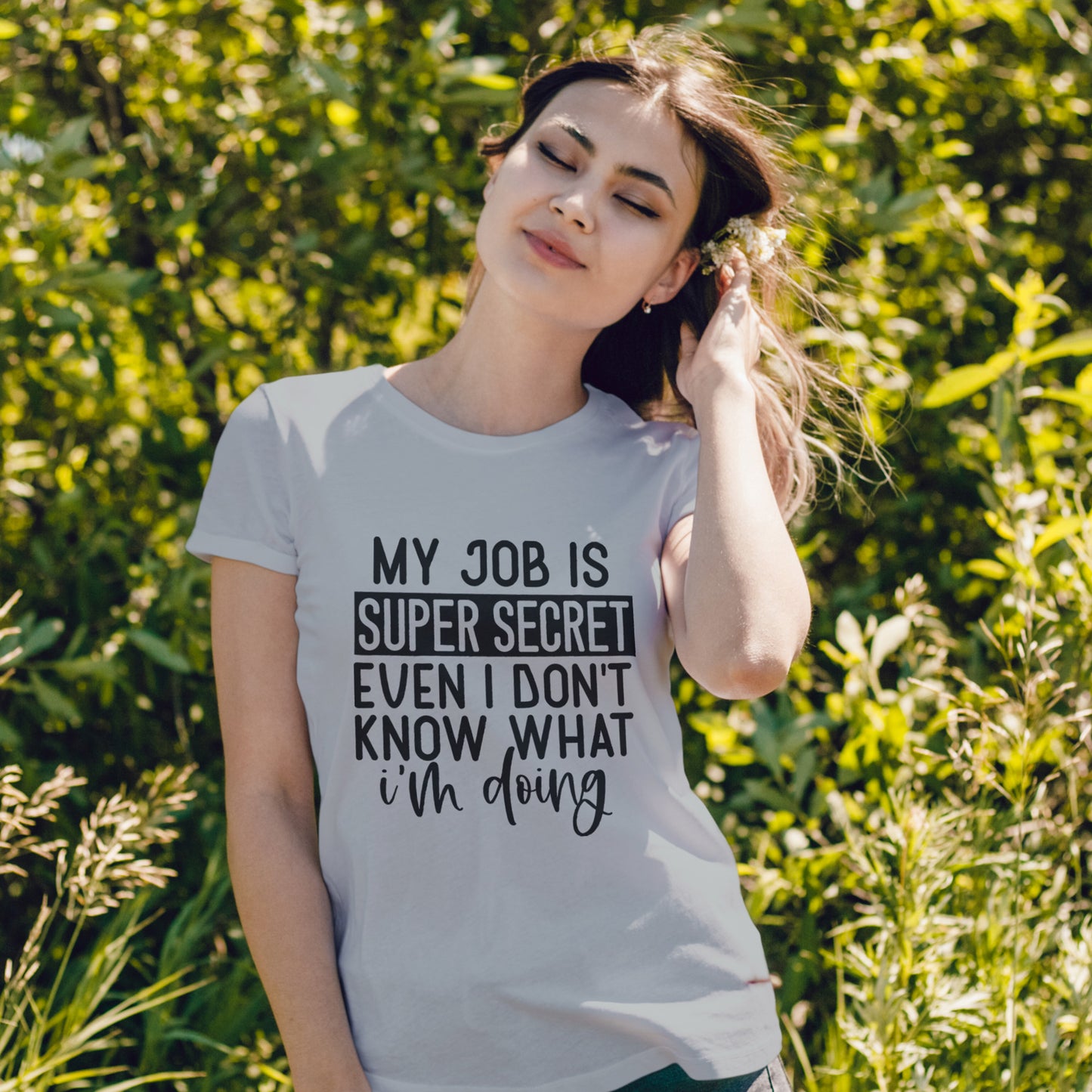 My Job Is Super Secret T-Shirt - Office Sarcasm Tee
