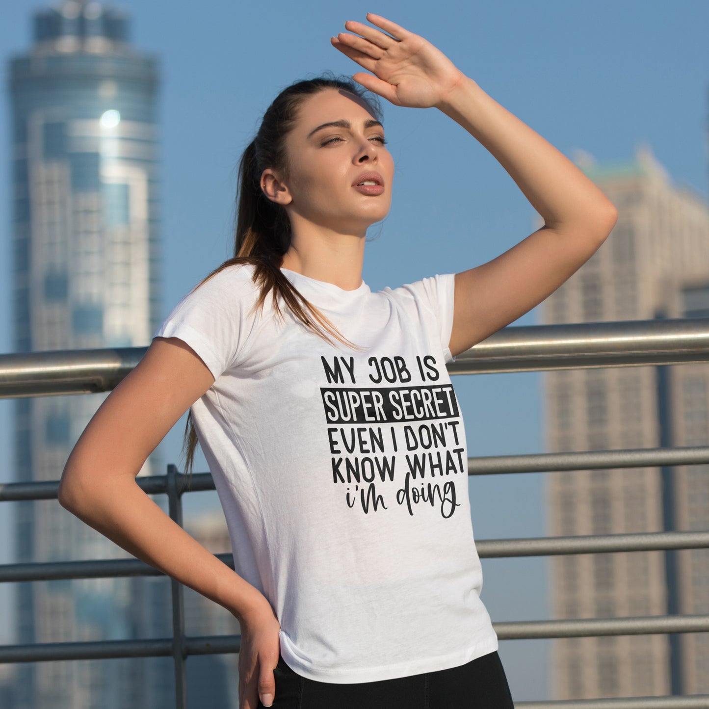 My Job Is Super Secret T-Shirt - Office Sarcasm Tee