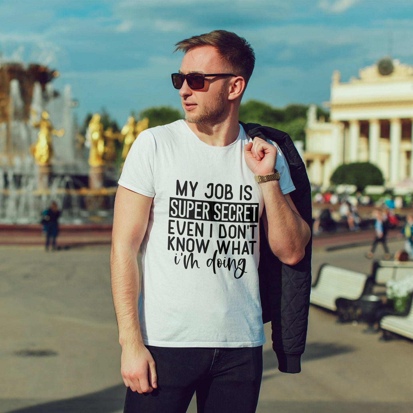 My Job Is Super Secret T-Shirt - Office Sarcasm Tee