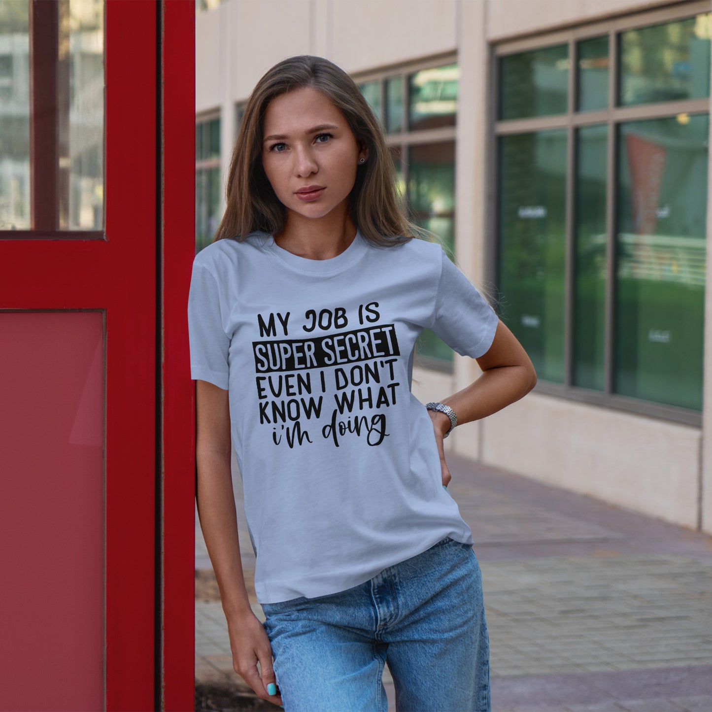 My Job Is Super Secret T-Shirt - Office Sarcasm Tee