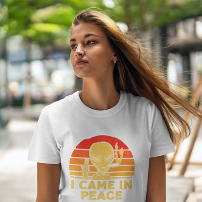 I Came in Peace Alien Shirt - Funny UFO Sarcasm T-Shirt