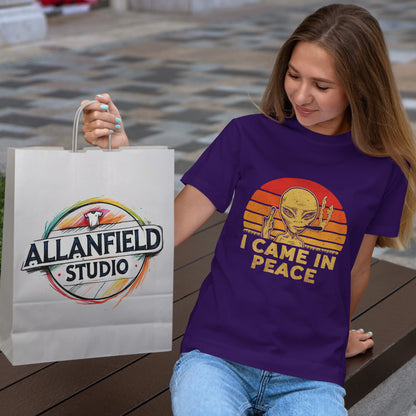 I Came in Peace Alien Shirt - Funny UFO Sarcasm T-Shirt