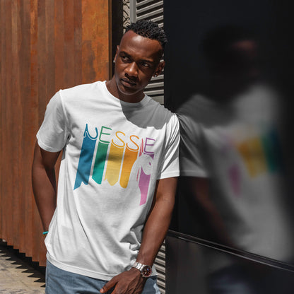 Nessie T-Shirt - Loch Ness Monster Retro Rainbow Tee