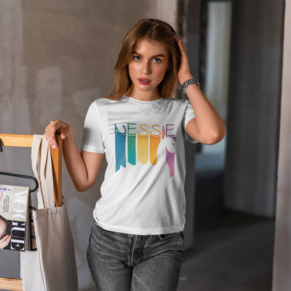 Nessie T-Shirt - Loch Ness Monster Retro Rainbow Tee