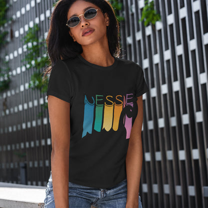 Nessie T-Shirt - Loch Ness Monster Retro Rainbow Tee