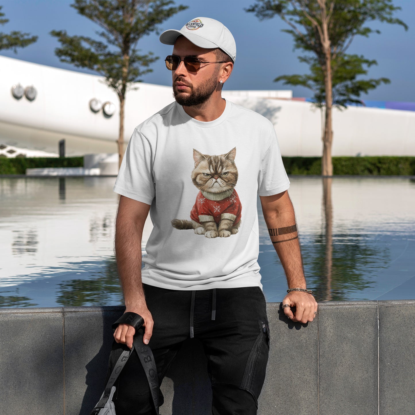 Grumpy Christmas Cat T-Shirt