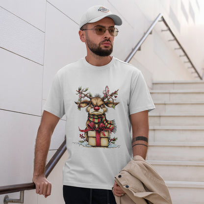 Grumpy Reindeer Gift Box Christmas T-Shirt